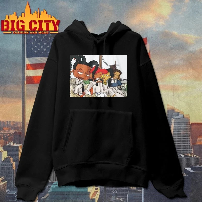 Black Cartoon Characters Set It Off Shirt