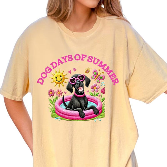 Black GSP Dog Days of Summer Shirt ~ Unisex Apparel Relaxed Fit Printed In The USA Clothing Womenswear Casual Comfort...