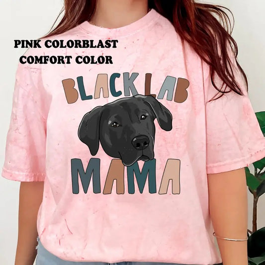 Black Lab Mama Shirt ~ Unisex Apparel Relaxed Fit Printed In The USA Clothing Womenswear Casual Comfort Cotton Top...