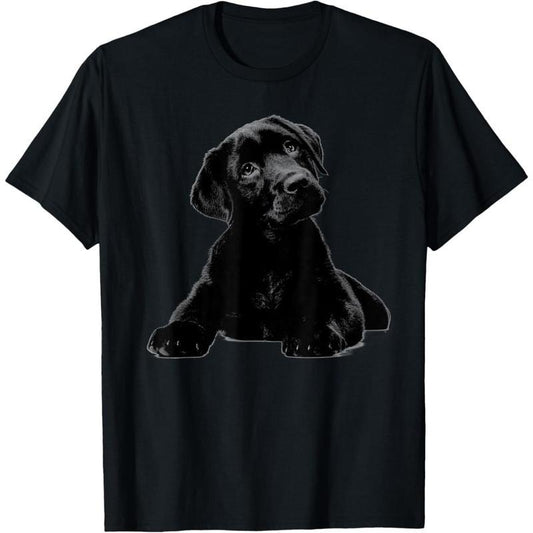 Black Lab Puppy Dog Shirt Graphic Tees Men - Dog Mom Shirt T-Shirt  made in usa Hoodie, Sweatshirt | WearSparks.com