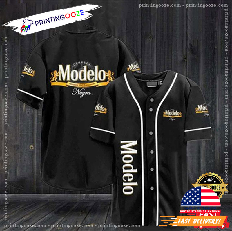 Black Modelo Negra Beer Gift For Beer Lover Baseball Jersey