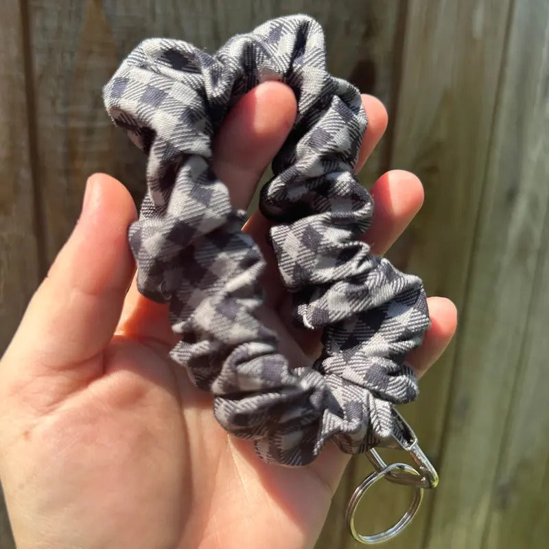Black Plaid Scrunchie Wristlet Keychain T-Shirts, Hoodie, Sweatshirt | WearSparks.com
