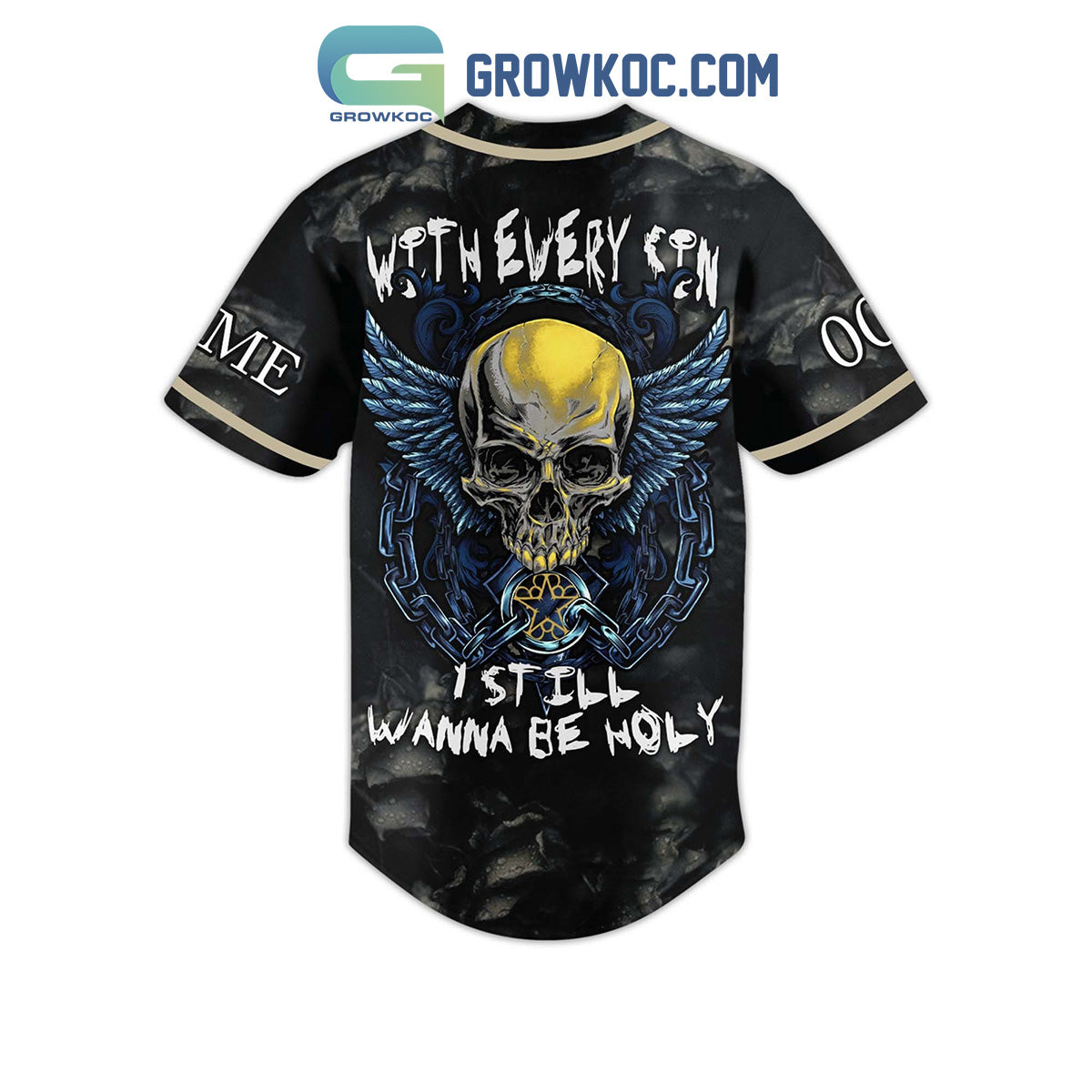 Black Veil Brides With Every Sin I Still Wanna Be Holy Personalized Baseball Jersey
