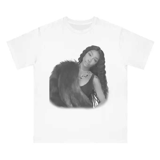 Black White SZA Tee, Gift Shirt Classic Cotton Top Hoodie, Sweatshirt | WearSparks.com