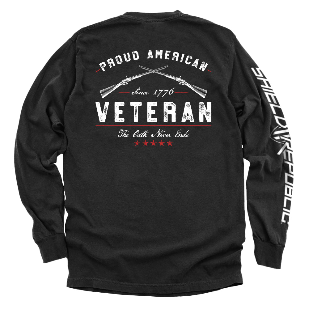 Proud American Veteran The Oath Never Ends T-Shirts, Hoodie, Sweatshirt | WearSparks.com (Image 3)