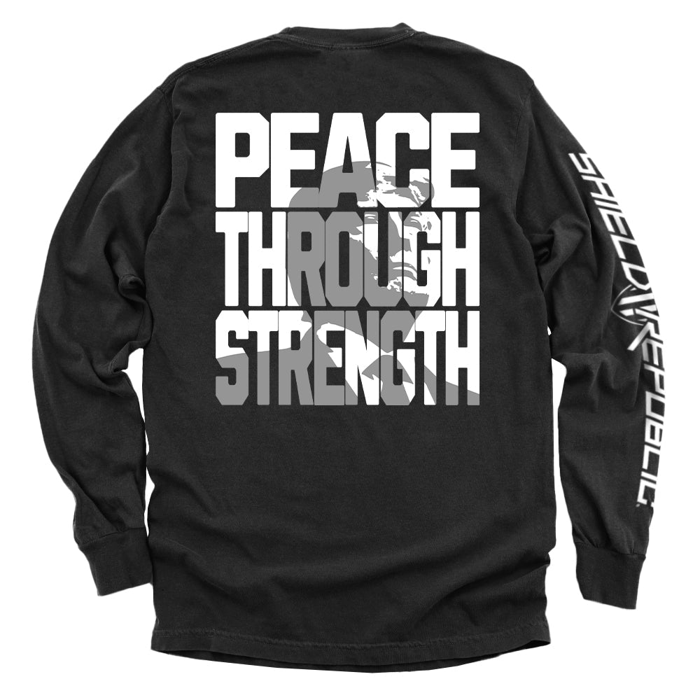 Peace Through Strength T-Shirts, Hoodie, Sweatshirt | WearSparks.com (Image 4)
