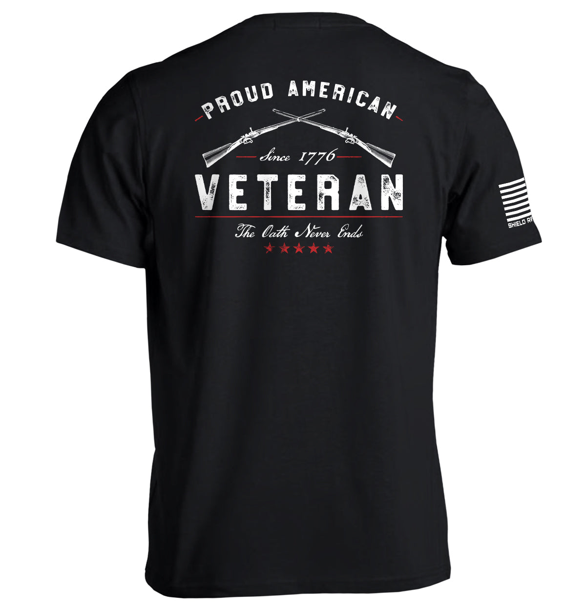 Proud American Veteran The Oath Never Ends T-Shirts, Hoodie, Sweatshirt | WearSparks.com (Image 1)