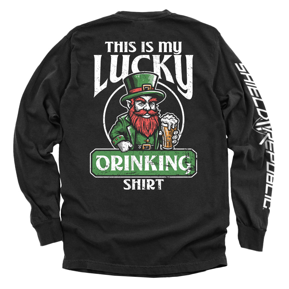 This Is My Lucky Drinking Shirt Hoodie, Sweatshirt | WearSparks.com (Image 2)