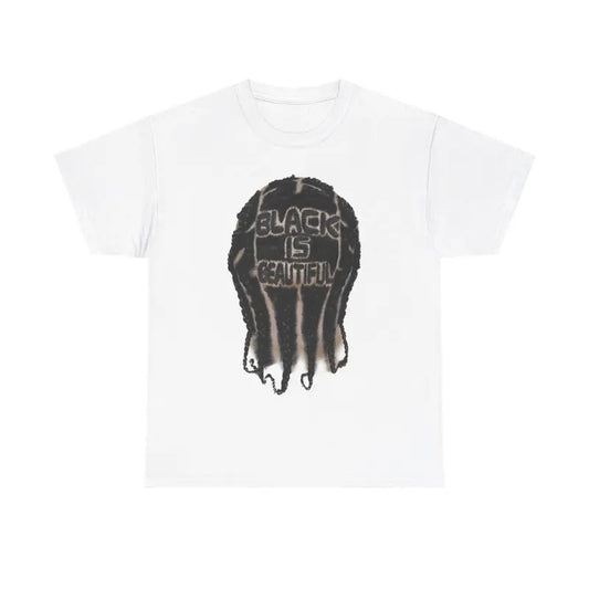 "Black is Beautiful" Vintage Hippie 90s Styled Graphic T-Shirt Casual Classic Cotton Menswear Retro Top Tee Tshirt...