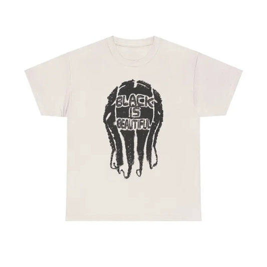 "Black is Beautiful" Vintage Hippie 90s Styled Graphic T-Shirt Retro Y2k Vibes Hip Hop Inspired Casual Cotton Hoodie,...