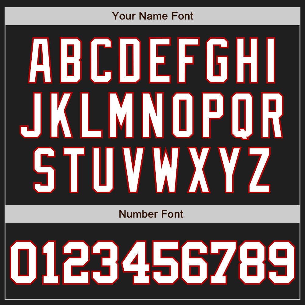 Custom Black White-Red Authentic Baseball Jersey T-Shirts, Hoodie, Sweatshirt | WearSparks.com (Image 5)