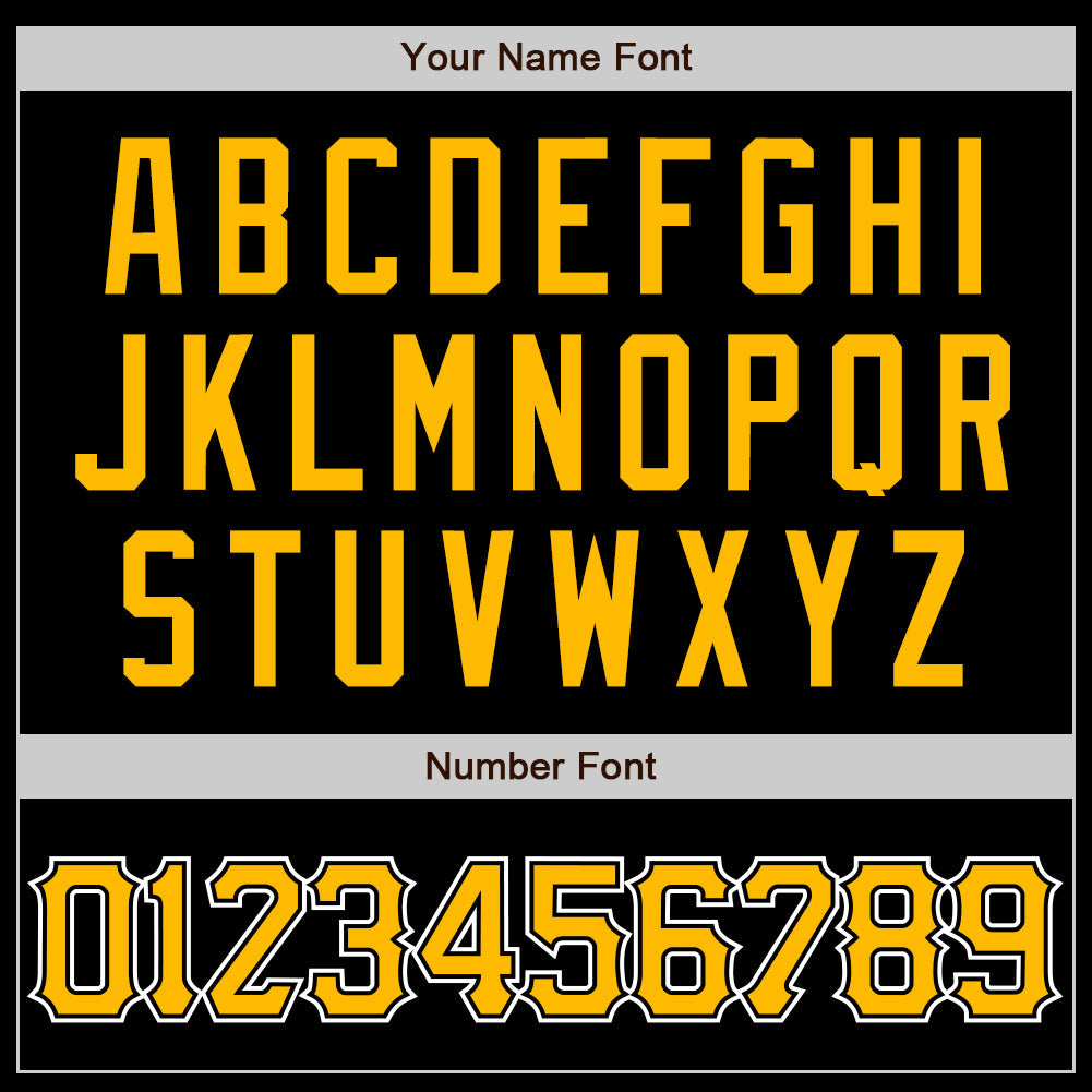 Custom Black Gold-Yellow Authentic Baseball Jersey T-Shirts, Hoodie, Sweatshirt | WearSparks.com (Image 5)
