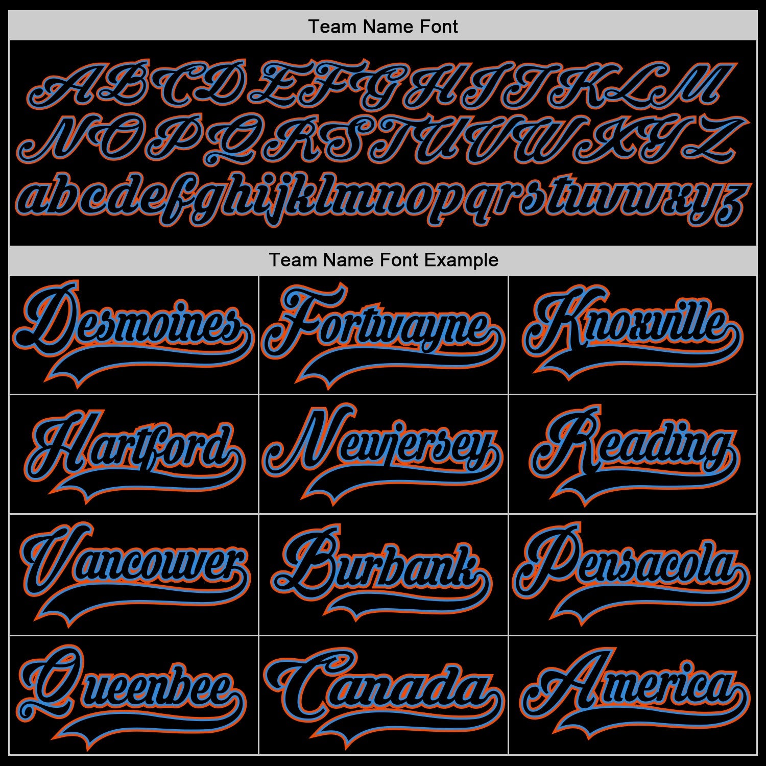 Custom Black Powder Blue-Orange Hockey Lace Neck Jersey T-Shirts, Hoodie, Sweatshirt | WearSparks.com (Image 4)