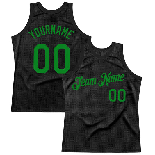 Custom Black Grass Green Authentic Throwback Basketball Jersey T-Shirts, Hoodie, Sweatshirt | WearSparks.com (Image 1)