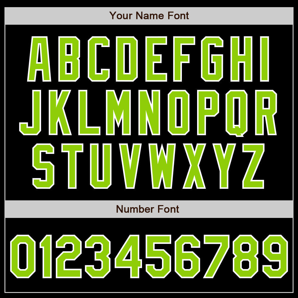 Custom Black Neon Green-White Authentic Baseball Jersey T-Shirts, Hoodie, Sweatshirt | WearSparks.com (Image 4)