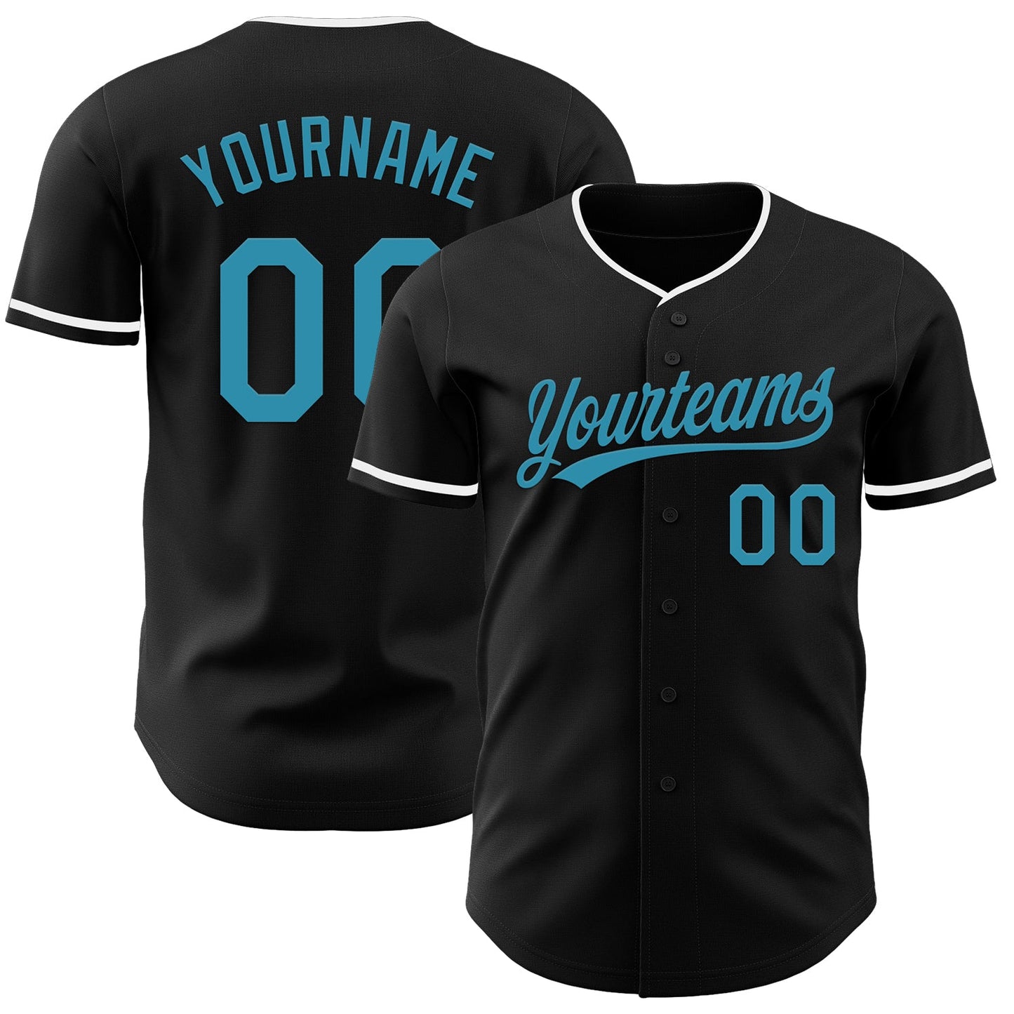 Custom Black Panther Blue-White Authentic Baseball Jersey