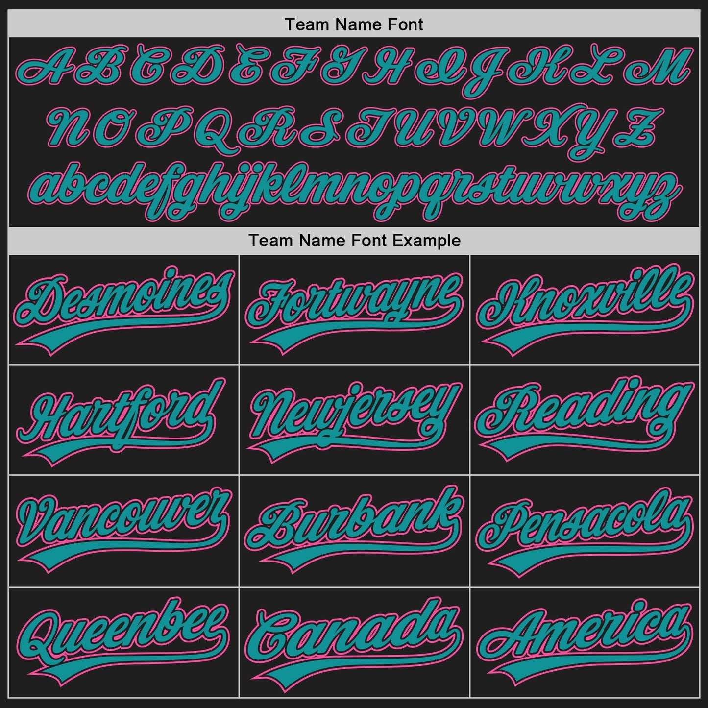 Custom Black Teal-Pink Authentic Baseball Jersey