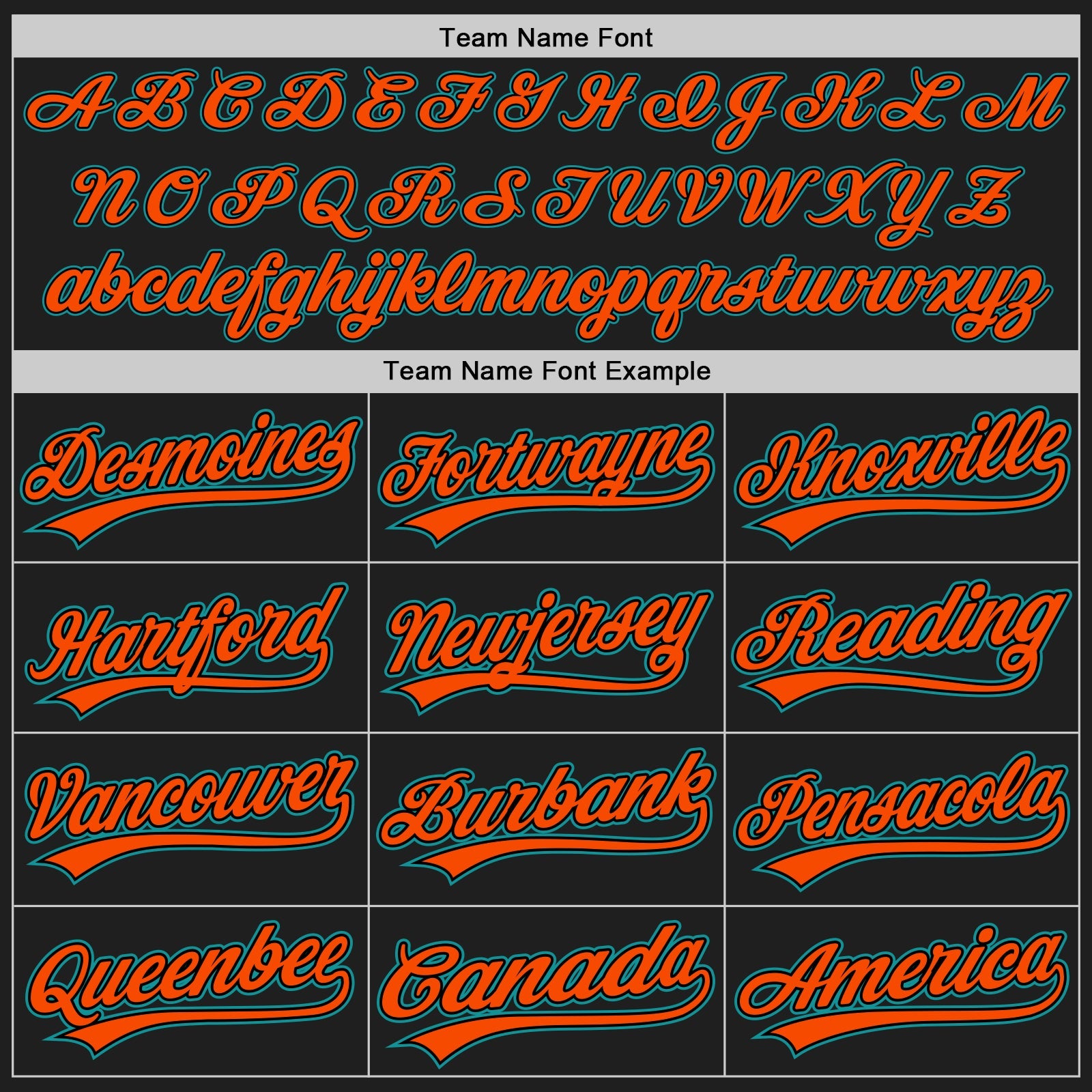 Custom Black Teal-Orange Authentic Baseball Jersey