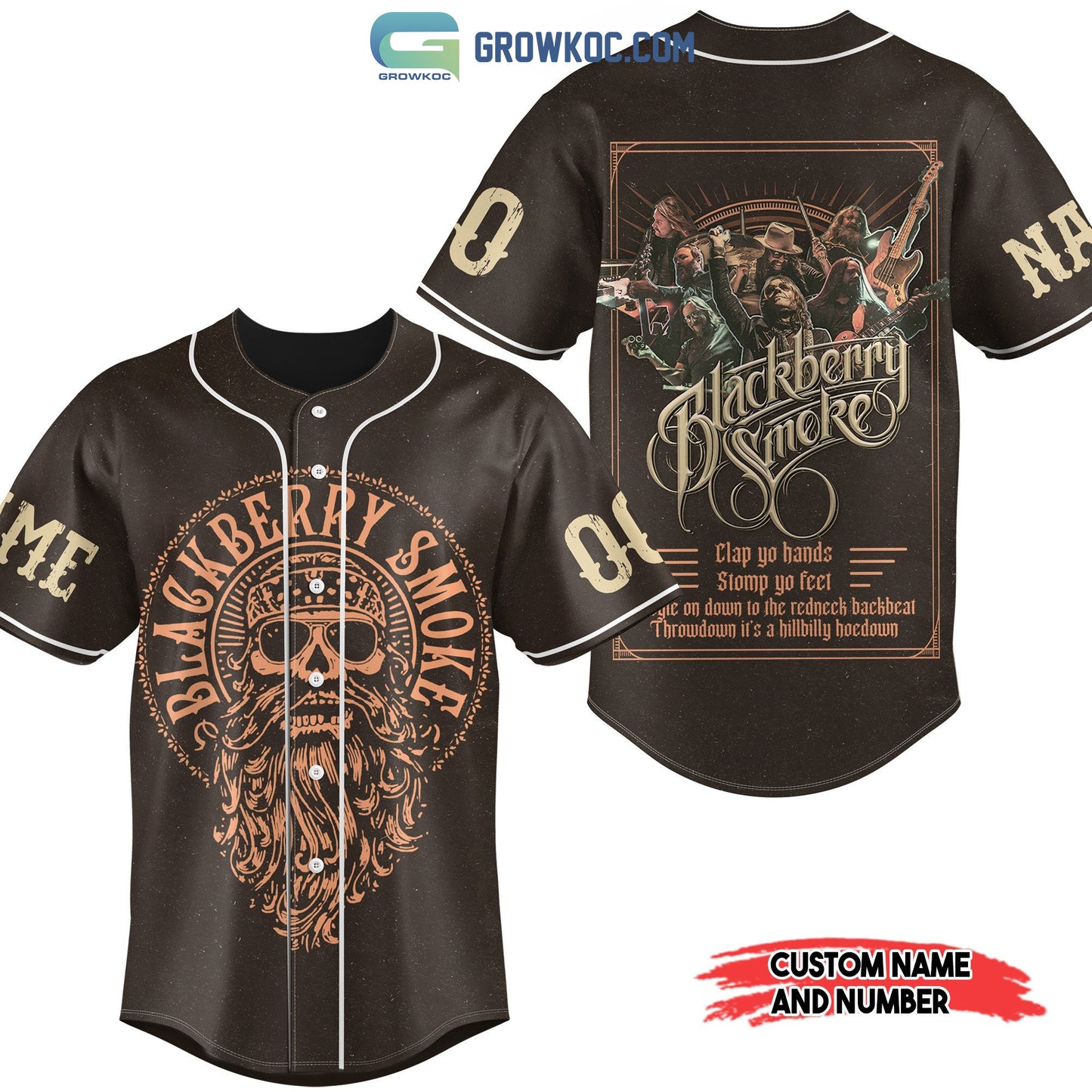 Blackberry Smoke Clap Yo Hands Stomp Yo Feet Personalized Baseball Jersey