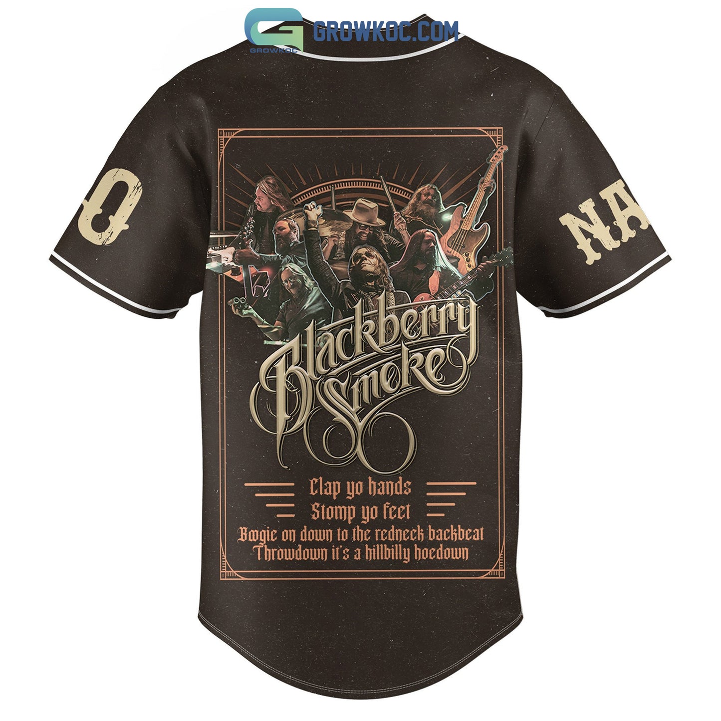 Blackberry Smoke Clap Yo Hands Stomp Yo Feet Personalized Baseball Jersey