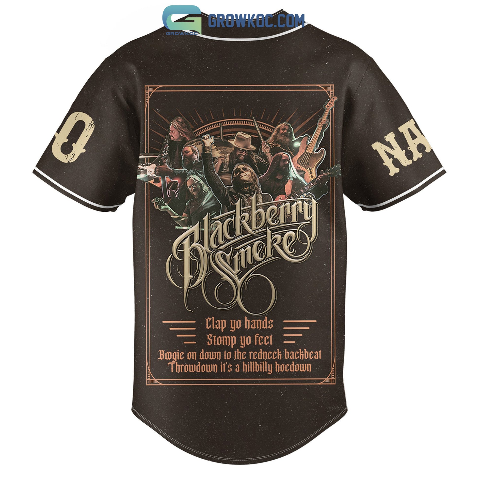 Blackberry Smoke Clap Yo Hands Stomp Yo Feet Personalized Baseball Jersey