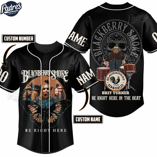 Blackberry Smoke Band Be Right Here Personalized Music Baseball Jersey Shirt (Image 1)