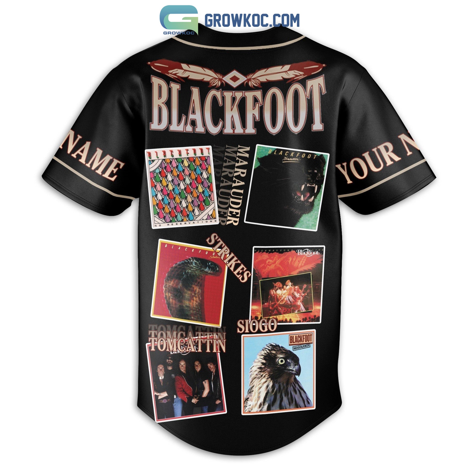 Blackfoot Marauder Strikes Siogo Tomcattin Personalized Baseball Jersey