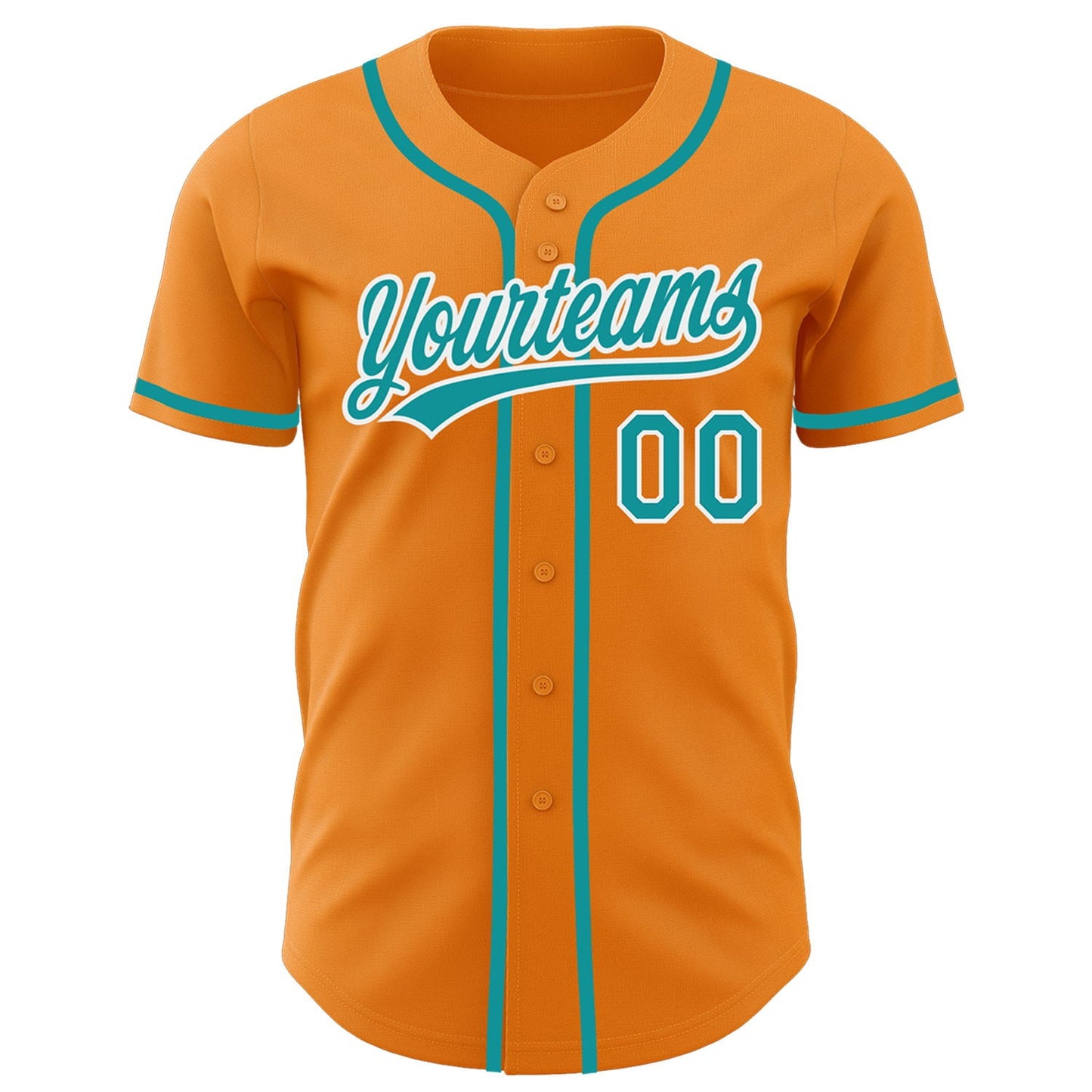 Custom Bay Orange Teal-White Authentic Baseball Jersey T-Shirts, Hoodie, Sweatshirt | WearSparks.com (Image 2)