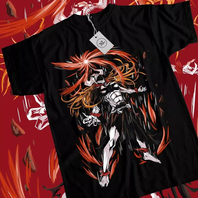 Bleach Ichigo Kurosaki T-shirt Manga Strip Horror Anime Gift Shirt Tee All Size Hoodie, Sweatshirt | WearSparks.com