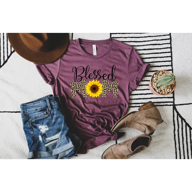 Blessed Mom Shirts Happy Mother's Day Best Mom Gift For Mom Gift For Mom To Be Gift For Her Mother's Day Shirt TK43GN...