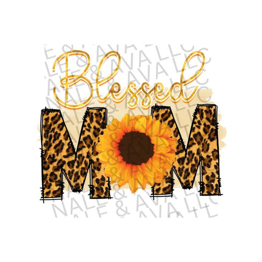 Blessed Mom Sunflower Direct To Film Transfer T-Shirts, Hoodie, Sweatshirt | WearSparks.com