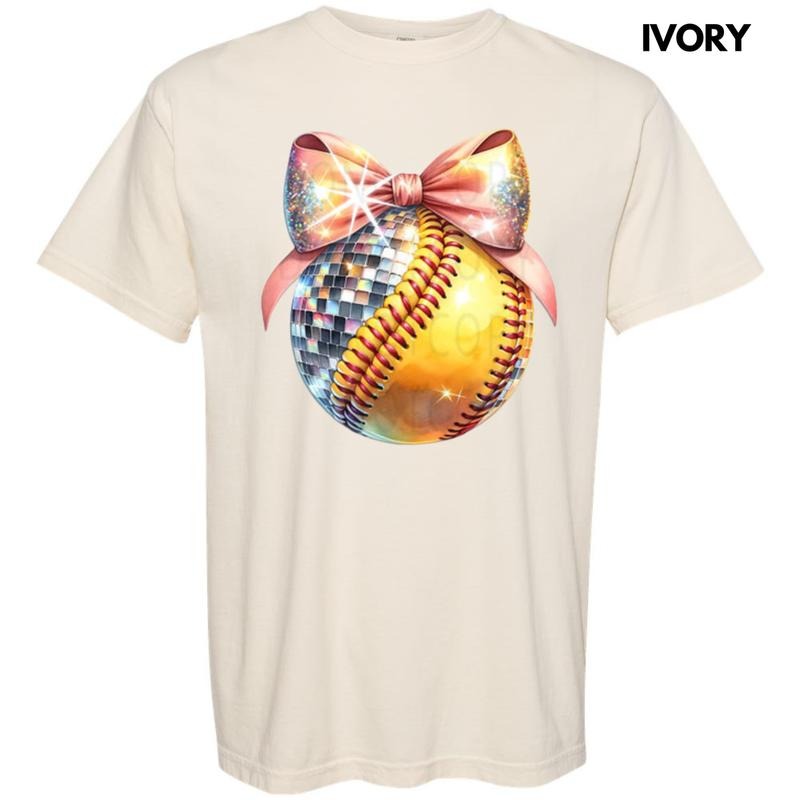 Bling Softball Comfort Colors T-Shirt Hoodie, Sweatshirt | WearSparks.com
