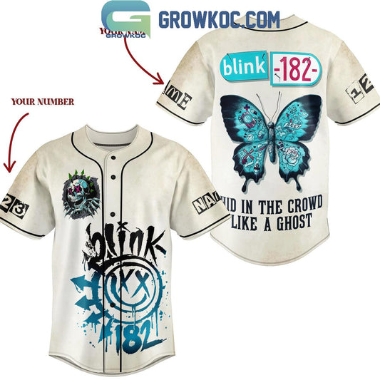 Blink 182 Hid In The Crowd Like A Ghost Personalized Baseball Jersey