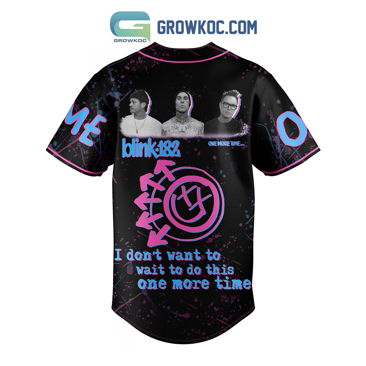 Blink 182 I Don’t Want To Wait To Do This One More Time Personalized Baseball Jersey