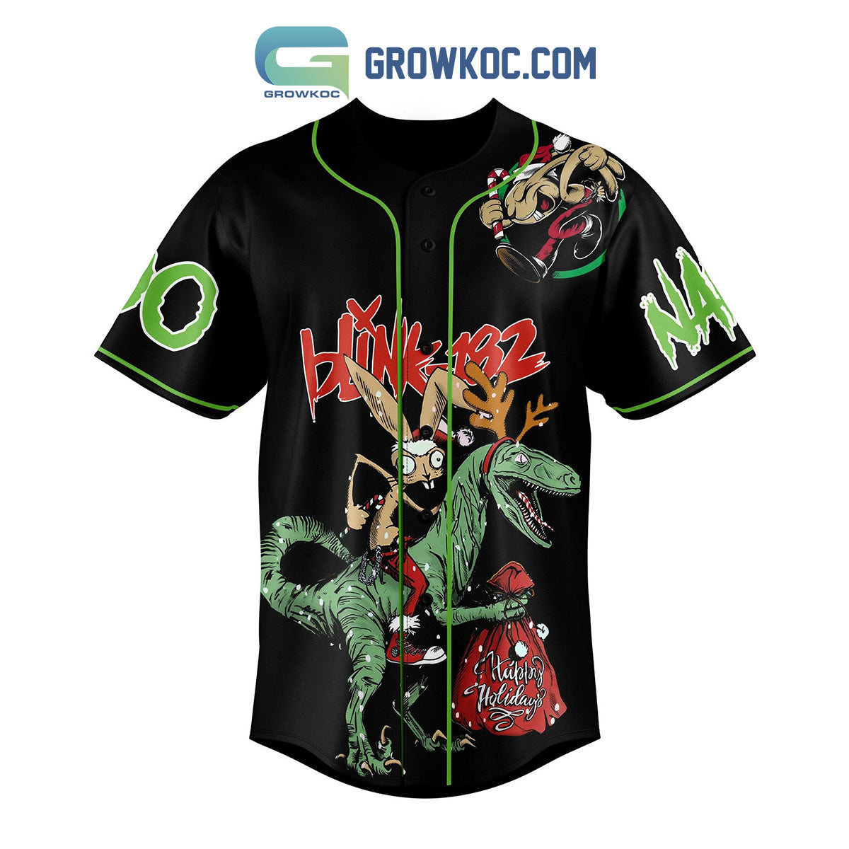 Blink 182 I Won’t Be Home For Christmas Personalized Baseball Jersey