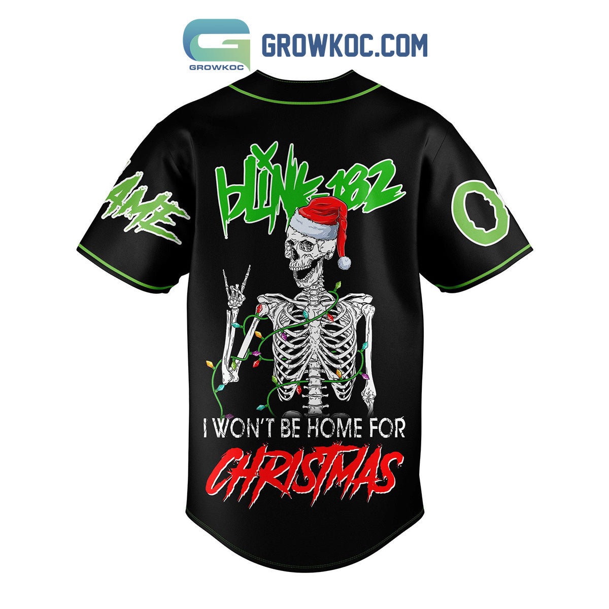Blink 182 I Won’t Be Home For Christmas Personalized Baseball Jersey