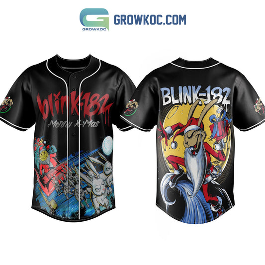 Blink 182 Merry X Mas Baseball Jersey