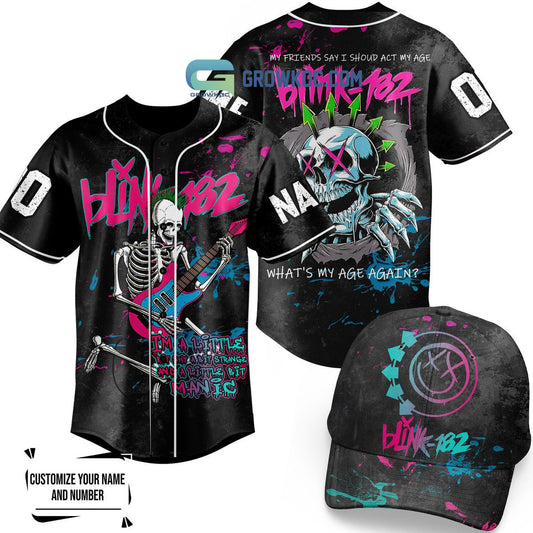 Blink 182 My Friends Say I Should Act My Age Personalized Baseball Jersey
