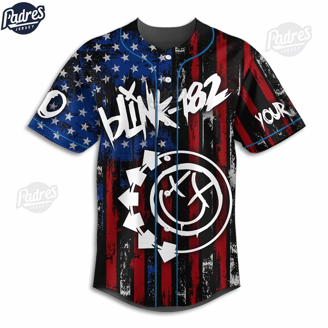 Blink-182 Tomorrow Holds Such Better Days Baseball Jersey - Padres Jersey Oasis: Elevate Your Baseball Style... (Image 2)