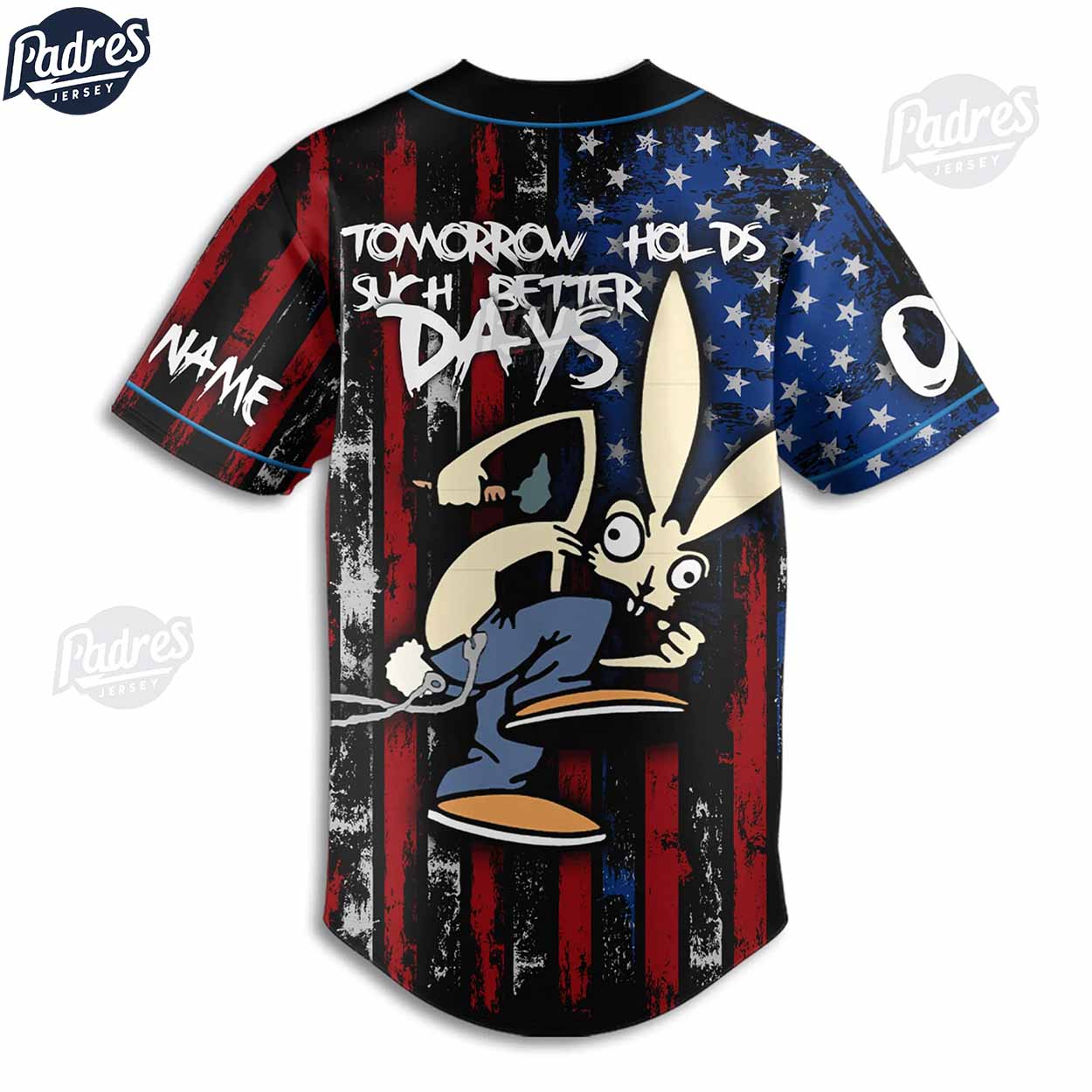 Blink-182 Tomorrow Holds Such Better Days Baseball Jersey - Padres Jersey Oasis: Elevate Your Baseball Style... (Image 3)
