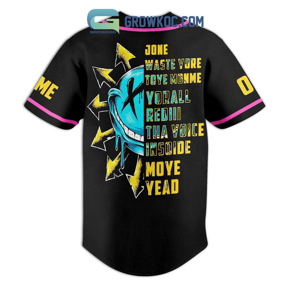 Blink-182 Yorall Redii Tha Voice Personalized Baseball Jersey
