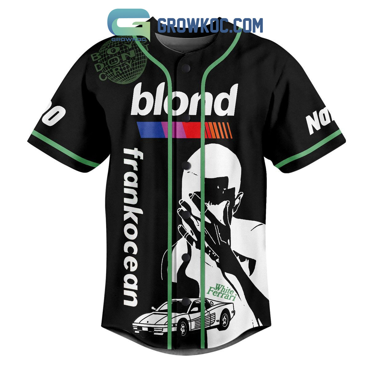 Blond Frankocean Personalized Baseball Jersey