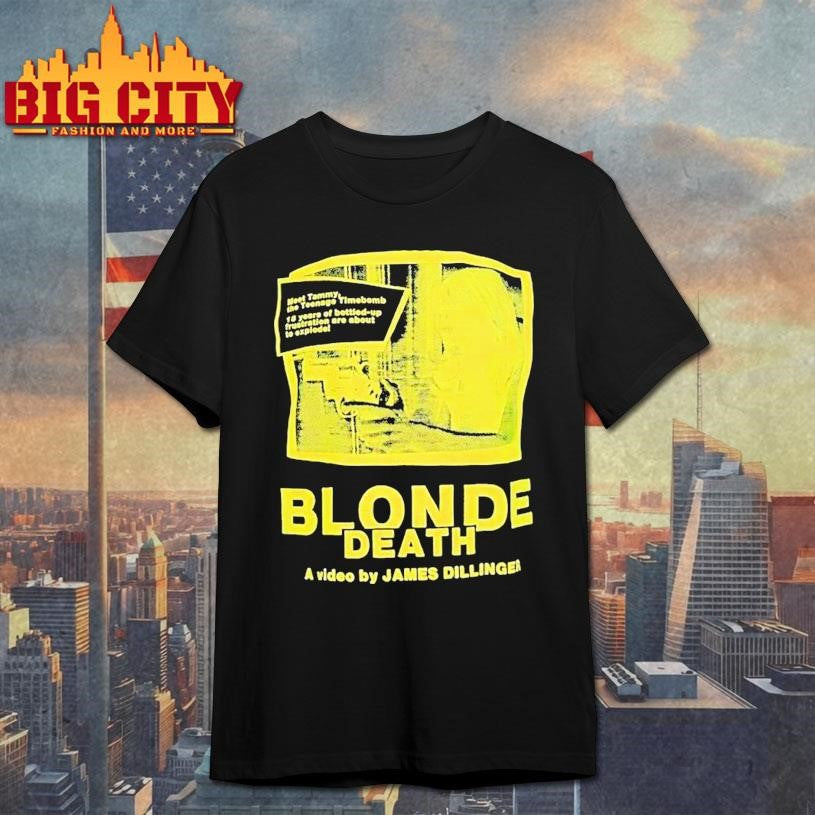 Blonde Death Bleeding Skull Shirt