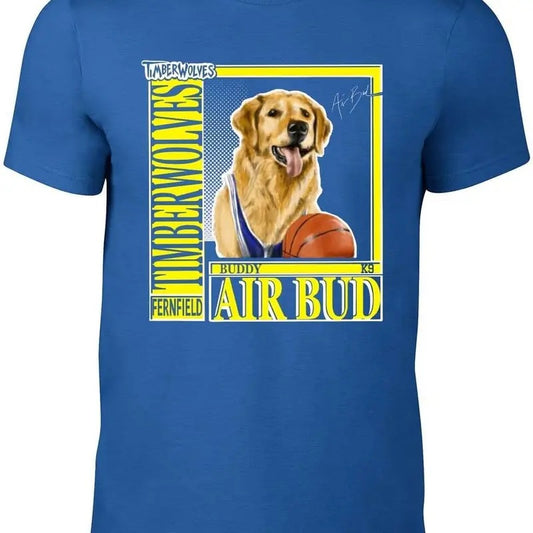 Blue Air Bud Buddy Fernfield Timberwolves T-Shirt Hoodie, Sweatshirt | WearSparks.com