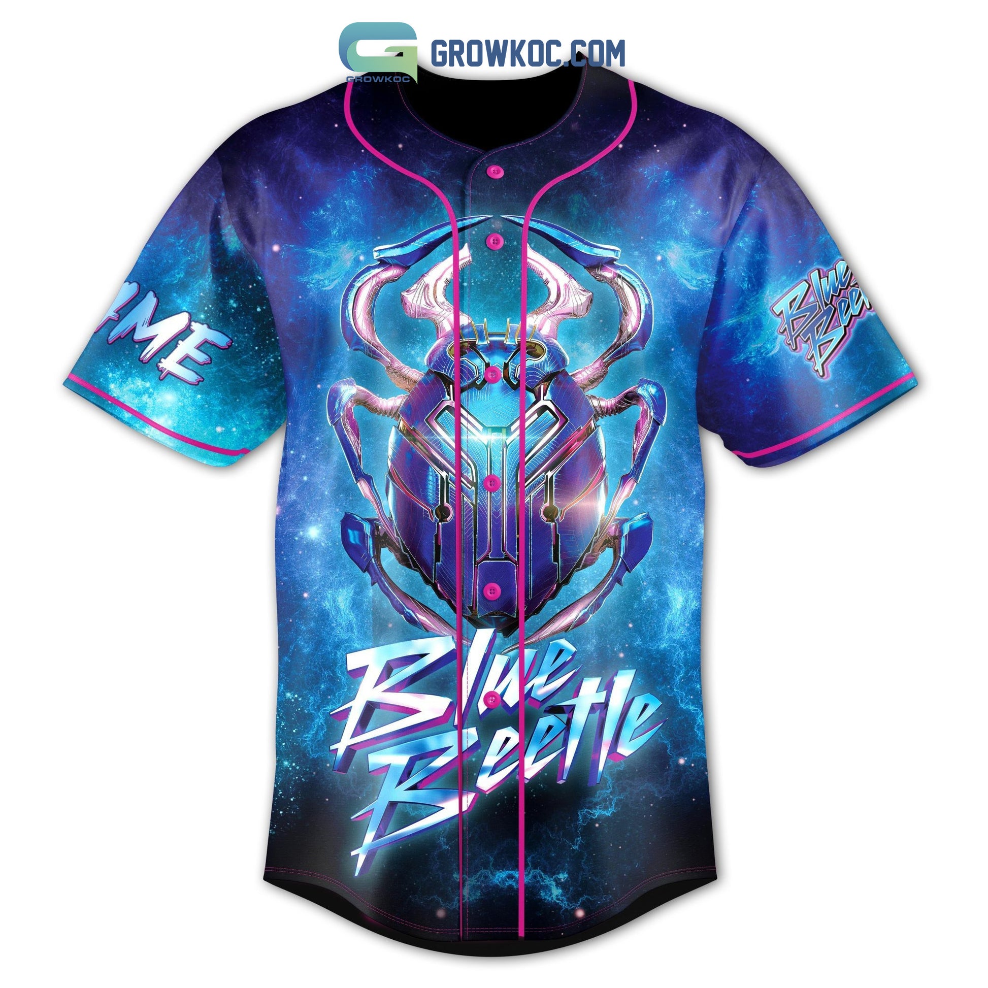 Blue Beetle Hese Are My Rules No One Hurts Innocent People Personalized Baseball Jersey