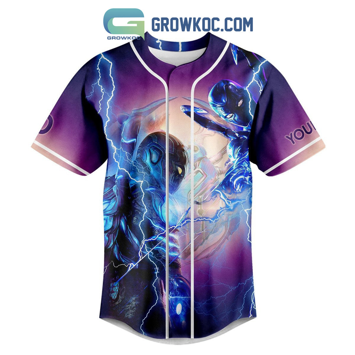 Blue Beetle My Family That’s What Makes Me Strong Personalized Baseball Jersey