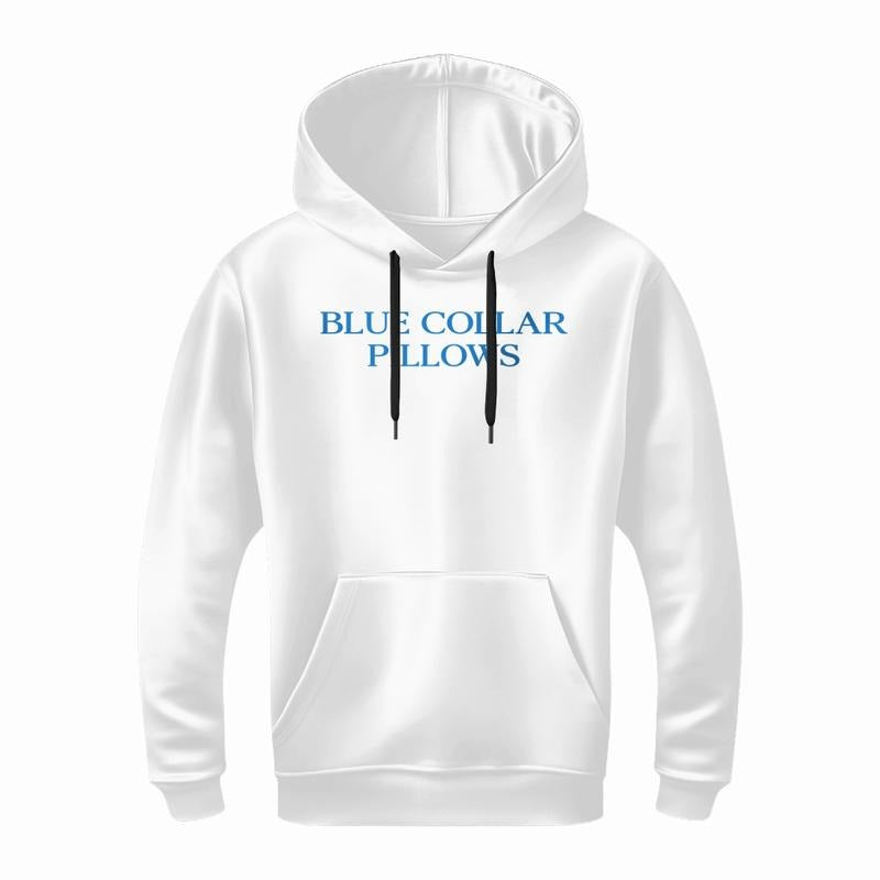 Blue Collar Pillows Hoodie| Blue Collar Wife & Girlfriend Graphic Hoodie| Funny Comfort Hoodie for Wife or Girlfriend |...