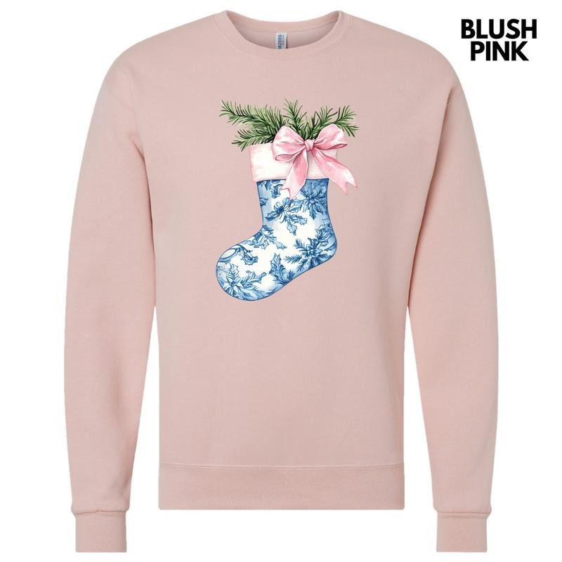 Blue Floral Stocking Sweatshirt 'NLB' T-Shirts, Hoodie | WearSparks.com