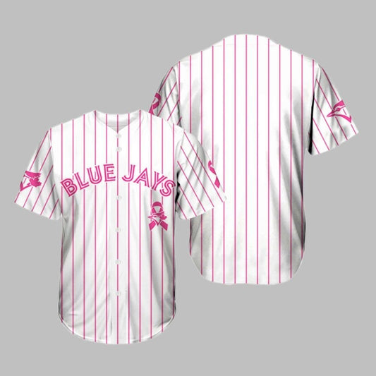 Blue Jays Breast Cancer Awareness Game Night Jersey 2025 - Grishko.com T-Shirts, Hoodie, Sweatshirt (Image 1)