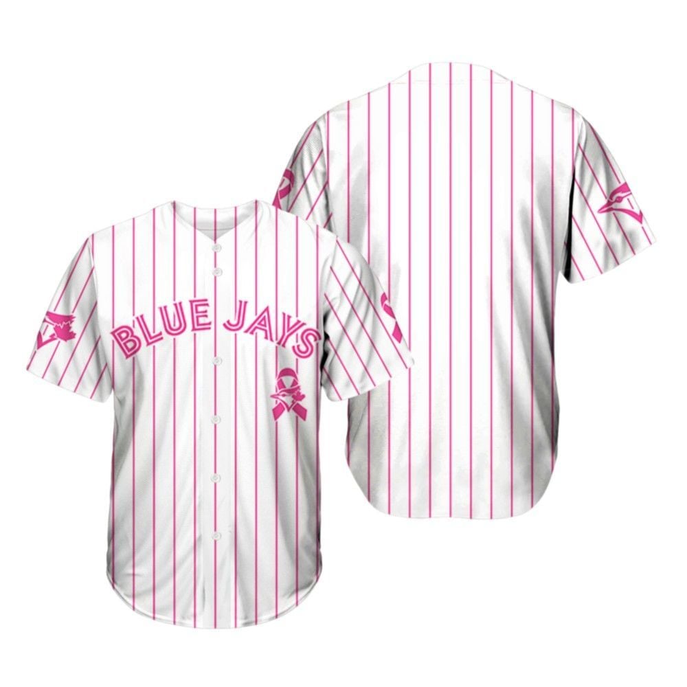 Blue Jays Breast Cancer Awareness Game Night Jersey 2025 - Grishko.com T-Shirts, Hoodie, Sweatshirt (Image 2)